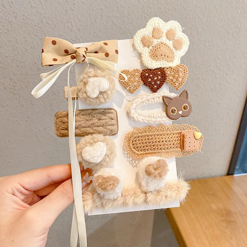 10pcs/set Winter Cute Kawaii Bows Crown Hair Pin Clip Kids Plush Bobbles Hairpins Barrettes Headwear for Girls Women Accessories
10pcs/set Winter Cute Kawaii Bows Crown Hair Pin Clip Kids Plush Bobbles Hairpins Barrettes Headwear for Girls Women Accessories