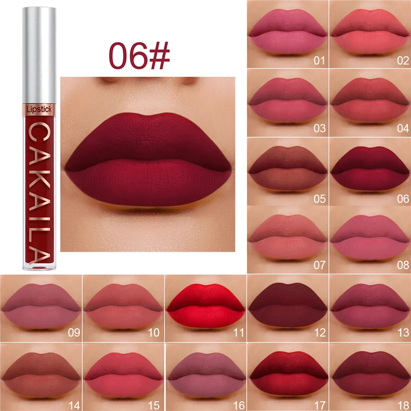 Matte Velvet Lipstick 18 Colors Lip Gloss Long Lasting Non-marking Red Sexy Waterproof Liquid Lipsticks Lip Makeup Cosmetics
Matte Velvet Lipstick 18 Colors Lip Gloss Long Lasting Non-marking Red Sexy Waterproof Liquid Lipsticks Lip Makeup Cosmetics