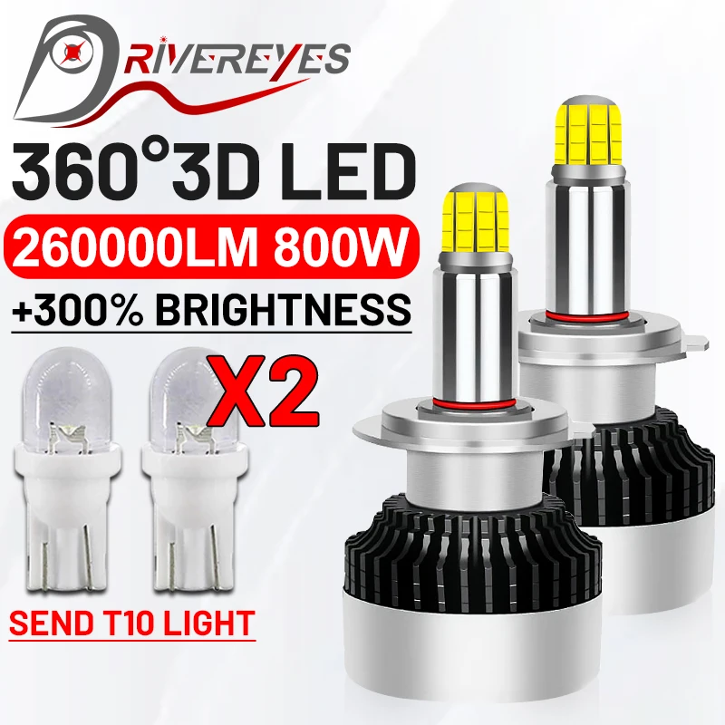 H7 360 Led 260000LM H1 H8 H9 H11 HB3 9005 HB4 9006 Hir2 9012 LED Fog Light Car Headlight Bulb 8 Side 4300K 8000K For Projector
H7 360 Led 260000LM H1 H8 H9 H11 HB3 9005 HB4 9006 Hir2 9012 LED Fog Light Car Headlight Bulb 8 Side 4300K 8000K For Projector