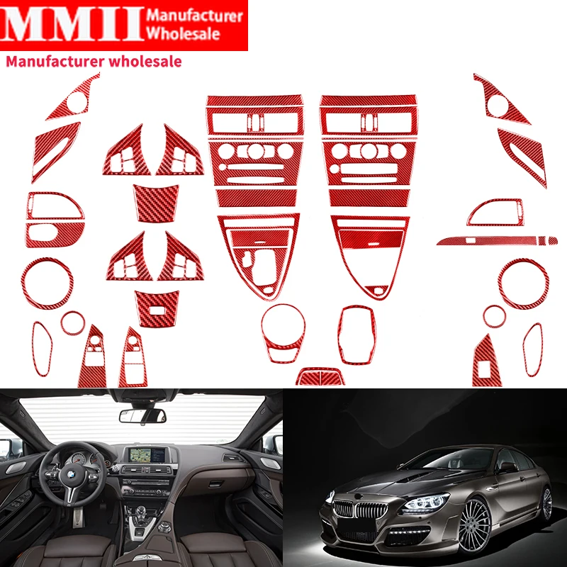 For BMW 6 Series M6 E63 E64 2004-10 Carbon Fiber Sticker Steering Wheel Gear Box Air Vent Radio Panel Cover Trim Car Accessories
For BMW 6 Series M6 E63 E64 2004-10 Carbon Fiber Sticker Steering Wheel Gear Box Air Vent Radio Panel Cover Trim Car Accessories