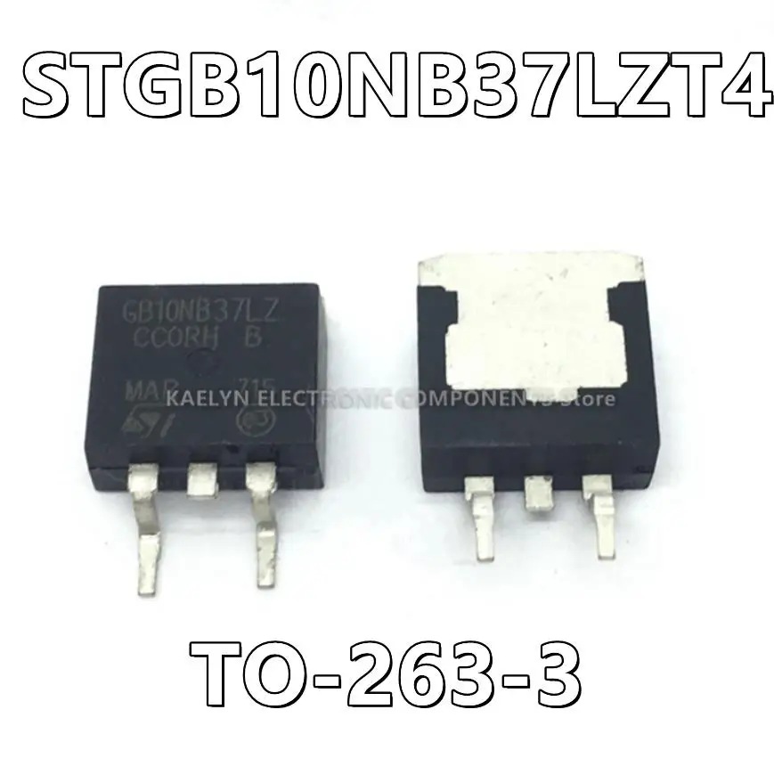 10Pcs/lot STGB10NB37LZT4 GB10NB37LZ IGBT 440 V 20 A 125 W Surface Mount D2PAK
10Pcs/lot STGB10NB37LZT4 GB10NB37LZ IGBT 440 V 20 A 125 W Surface Mount D2PAK
