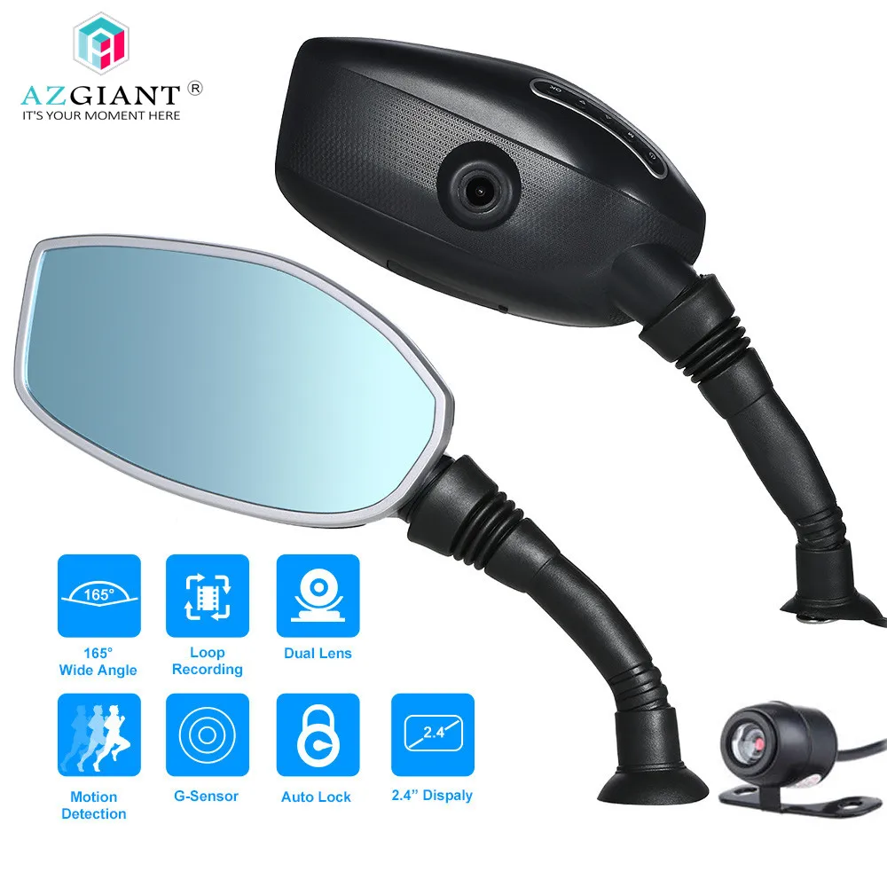 AZGIANT Motorcycle Rearview Mirror Twin Camera Motorbike Dash Cam Video Camcorder 2.4" Lock Actuator Motor
AZGIANT Motorcycle Rearview Mirror Twin Camera Motorbike Dash Cam Video Camcorder 2.4" Lock Actuator Motor
