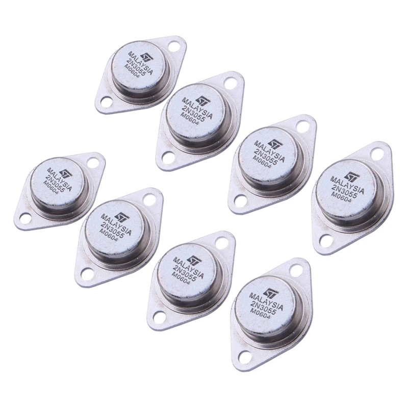 8 X 2N3055 15A 60V NPN AF Audio Power Transistor TO-3
8 X 2N3055 15A 60V NPN AF Audio Power Transistor TO-3