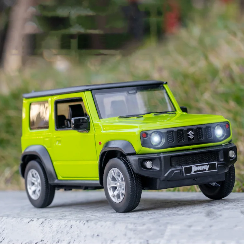 1:26 Suzuki Jimny Alloy Car Model Sound and Light Pull Back Collection Simulation Off-road Diecast Vehicles Car Toys for Kids 
1:26 Suzuki Jimny Alloy Car Model Sound and Light Pull Back Collection Simulation Off-road Diecast Vehicles Car Toys for Kids