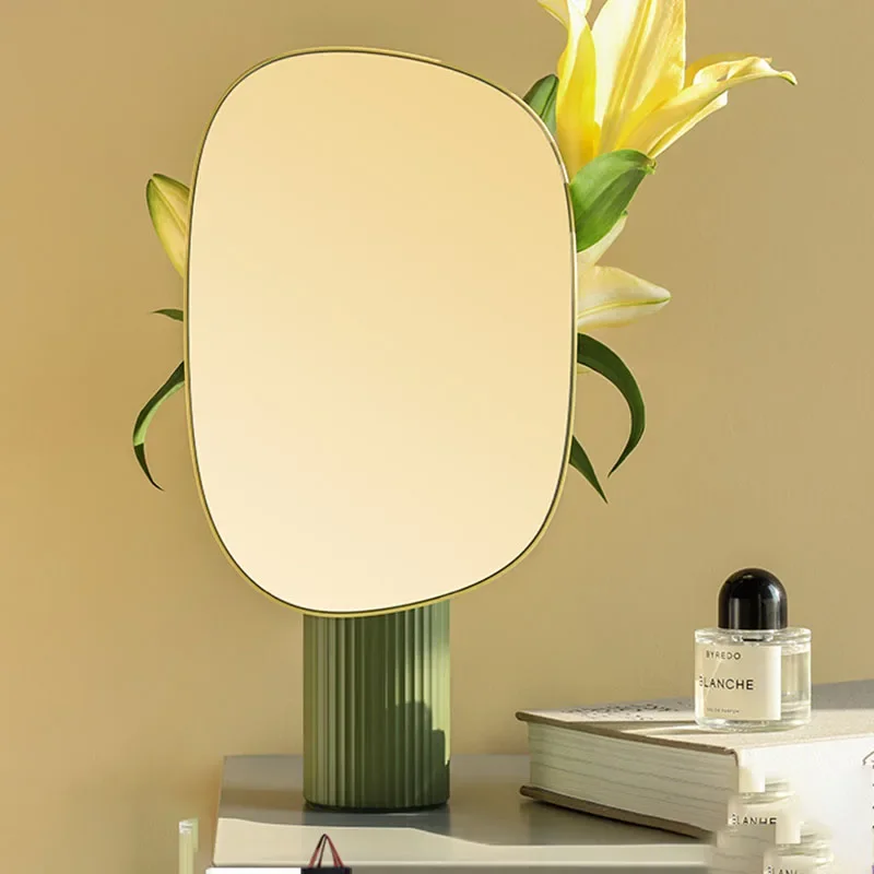 Glass Mirror Makeup Portable Salon Bathroom Vintage Desk Aesthetic Small Mirror Design Espejos Decorativos De Pared Home Decor
Glass Mirror Makeup Portable Salon Bathroom Vintage Desk Aesthetic Small Mirror Design Espejos Decorativos De Pared Home Decor