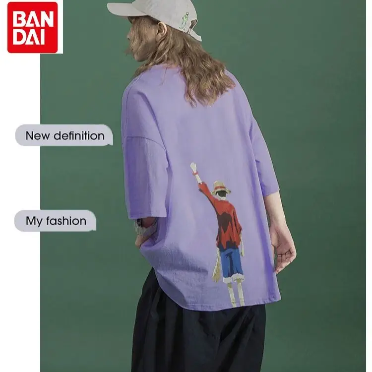 Bandai 2022 Summer Women's Clothing Short Sleeve One Piece Anime Print Casual Street Loose Trend Round Neck All-match T-Shirt
Bandai 2022 Summer Women's Clothing Short Sleeve One Piece Anime Print Casual Street Loose Trend Round Neck All-match T-Shirt