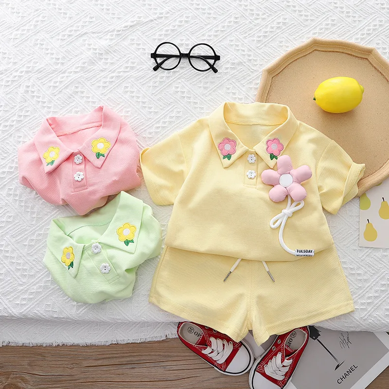 Baby Girl Clothing Suit 2023 New Fashion Floral Children Sweet Toddler Outfit Short Sleeve Kids Summer Casual Clothes for 1-5Y
Baby Girl Clothing Suit 2023 New Fashion Floral Children Sweet Toddler Outfit Short Sleeve Kids Summer Casual Clothes for 1-5Y