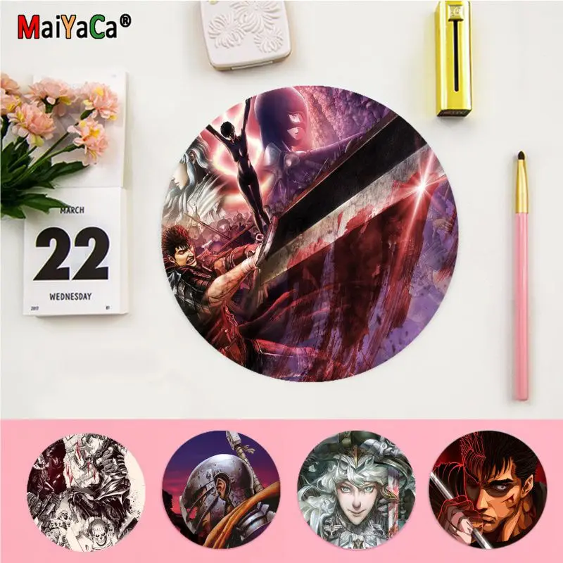 Berserk Guts Anime Anti-Slip Round Keyboard Mat Table Mat Students Cabinet Gamer Desktop Mousepad Cup Mats Desktop Mat
Berserk Guts Anime Anti-Slip Round Keyboard Mat Table Mat Students Cabinet Gamer Desktop Mousepad Cup Mats Desktop Mat