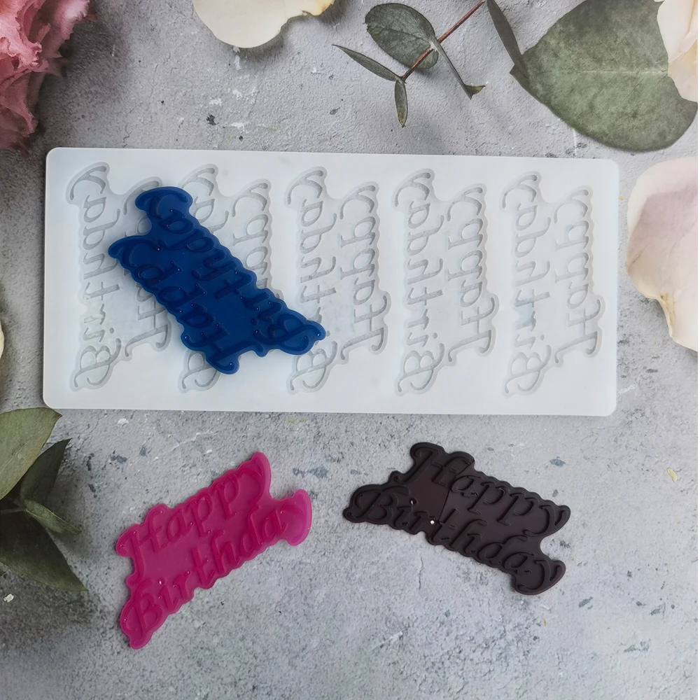 Happy Birthday Cake Decorating Tools 3D Chocolate Silicone Mould Muffin Pan Baking Stencil Fondant Cake Plugin Molds
Happy Birthday Cake Decorating Tools 3D Chocolate Silicone Mould Muffin Pan Baking Stencil Fondant Cake Plugin Molds
