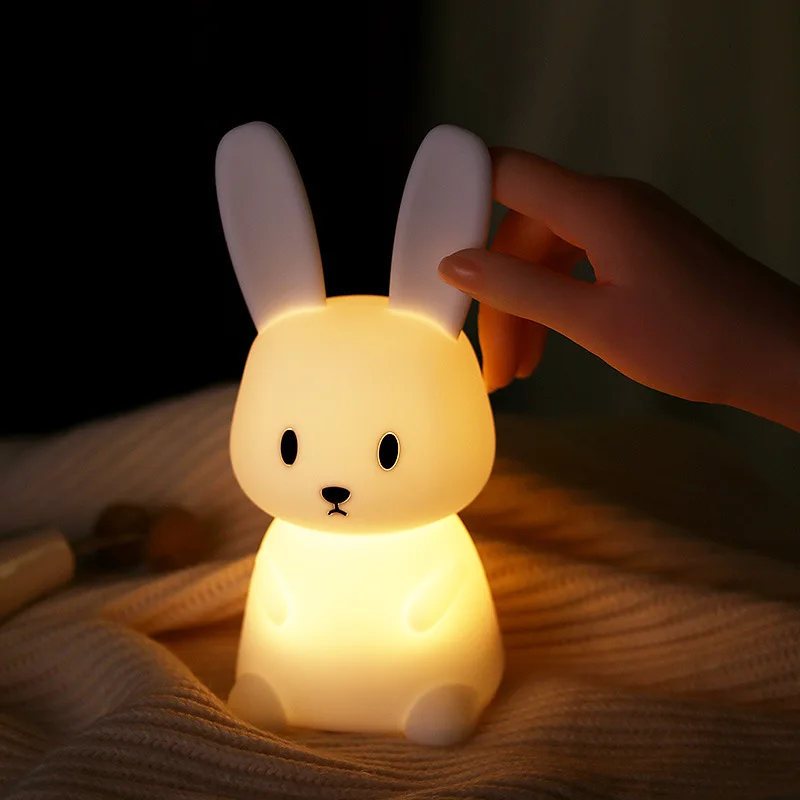Rabbit Silicone Table Lamp Bedroom Bedside Lamp Sleeping Baby Nursing Eye Protection Children Sleep Pat Gradient Table Lamp
Rabbit Silicone Table Lamp Bedroom Bedside Lamp Sleeping Baby Nursing Eye Protection Children Sleep Pat Gradient Table Lamp