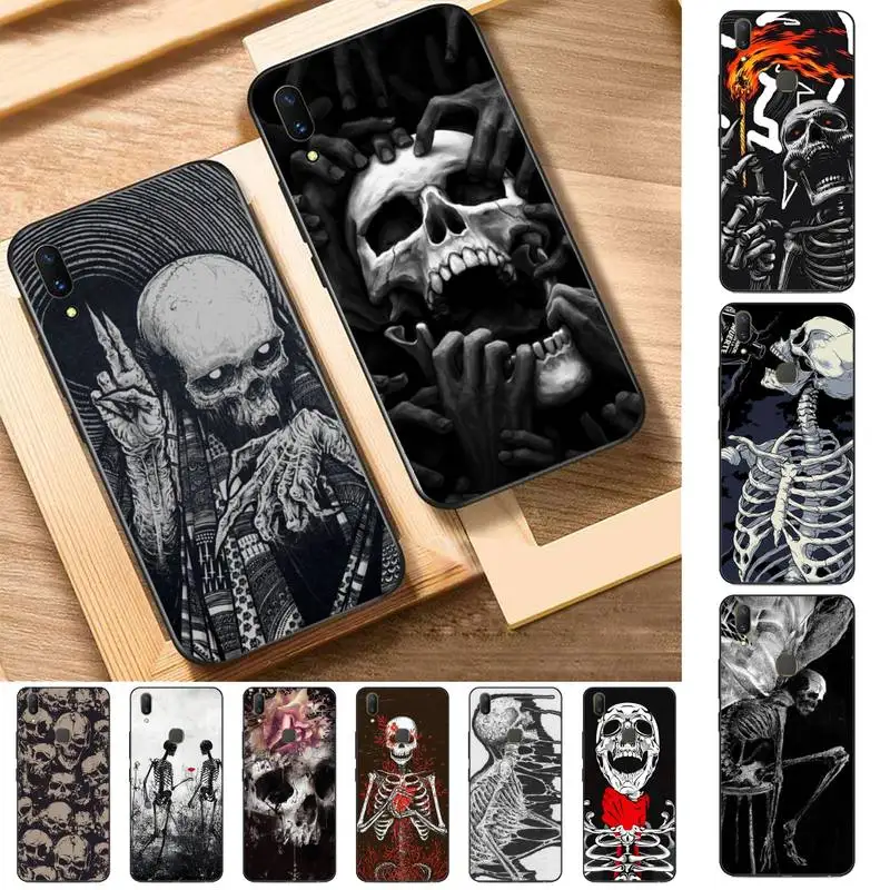 Gothic Fashion Skull Phone Case for Vivo Y91C Y11 17 19 17 67 81 Oppo A9 2020 Realme c3
Gothic Fashion Skull Phone Case for Vivo Y91C Y11 17 19 17 67 81 Oppo A9 2020 Realme c3