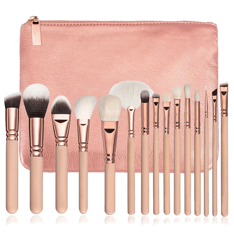 RANCAI Pro 15pcs Makeup Brushes Set Powder Foundation Eyeshadow Make Up Brushes Cosmetics Soft Synthetic Hair with Leather Case
RANCAI Pro 15pcs Makeup Brushes Set Powder Foundation Eyeshadow Make Up Brushes Cosmetics Soft Synthetic Hair with Leather Case
