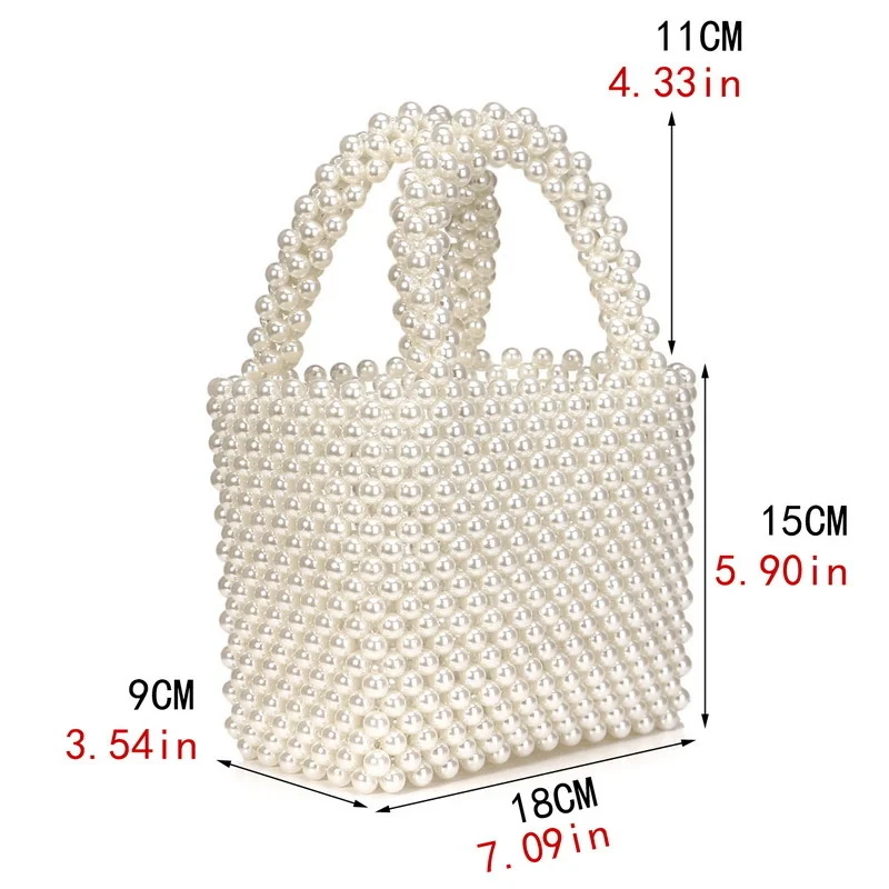 Handmade Pearl Bag Women 2022 New Korean Party Retro Acryli Hollow Hand-Beaded Basket Box Luxury Brand Dinner Bag Wholesale
Handmade Pearl Bag Women 2022 New Korean Party Retro Acryli Hollow Hand-Beaded Basket Box Luxury Brand Dinner Bag Wholesale
