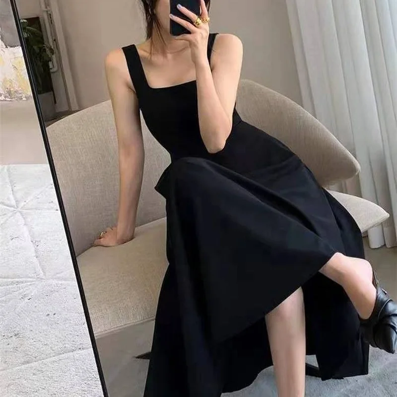 Sleeveless Dress Women Simple Casual Solid Fit High Waist Summer Retro New Arrival Elegant Ladies Cozy Mujer Ulzzang Ins Female
Sleeveless Dress Women Simple Casual Solid Fit High Waist Summer Retro New Arrival Elegant Ladies Cozy Mujer Ulzzang Ins Female
