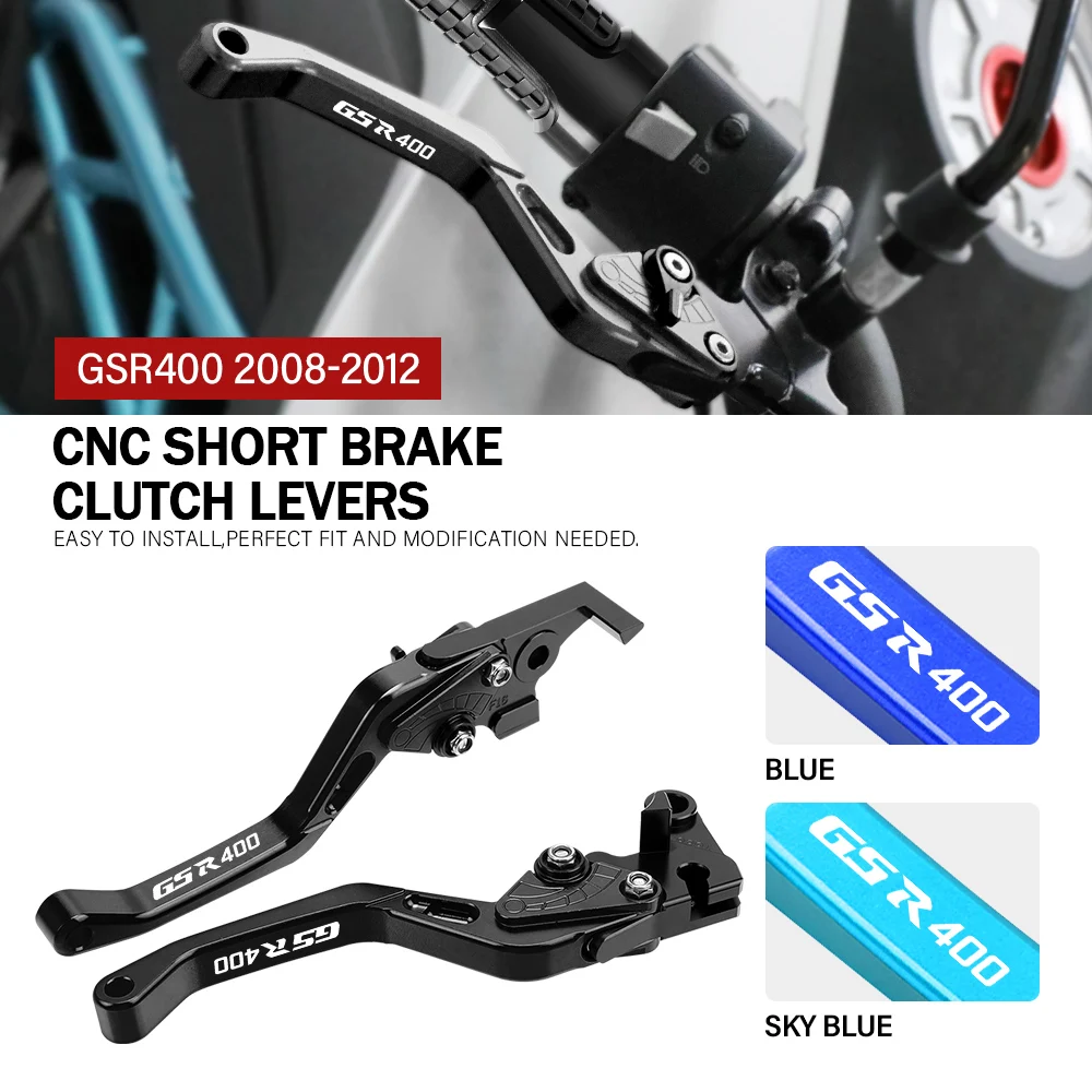 For SUZUKI GSR400 2008 2009 2010 2011 2012 GSR 400 Motorcycle Accessories CNC Short Brake Clutch Levers LOGO
For SUZUKI GSR400 2008 2009 2010 2011 2012 GSR 400 Motorcycle Accessories CNC Short Brake Clutch Levers LOGO