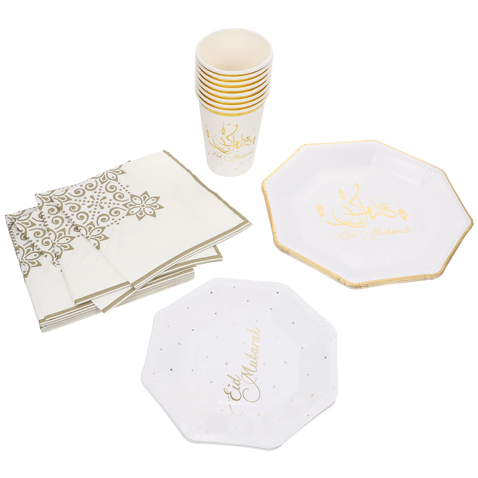 1 Set Tableware Eid Paper Cups Dish Set Dinner Set for Ramadan Dining Table Party
1 Set Tableware Eid Paper Cups Dish Set Dinner Set for Ramadan Dining Table Party