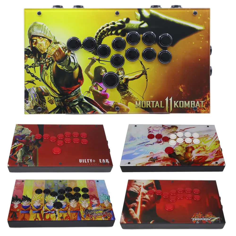 

FightBox F1 All Buttons Hitbox Style Arcade Joystick Fight Stick Game Controller For PS4/PS3/PC Sanwa OBSF-24 30 Artwork Panel