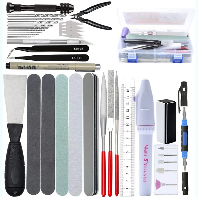 FBIL-42Pcs Model Building Tools Combo For Gundam Tool Hobby Model DIY Accessories Grinding Polishing Gundam Model Tools Kit
FBIL-42Pcs Model Building Tools Combo For Gundam Tool Hobby Model DIY Accessories Grinding Polishing Gundam Model Tools Kit