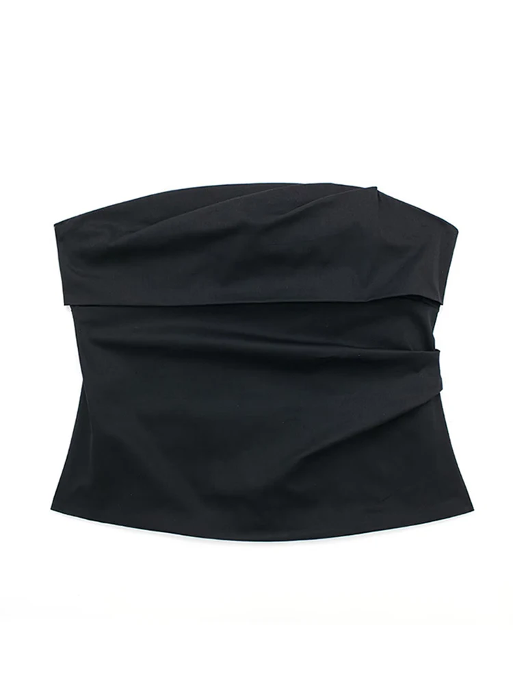 Sexy Solid Strapless Tank Tops Women Elegant Off Shoulder Backless Black Chest Wrap Top Summer Casual Female Party Club Outfits
Sexy Solid Strapless Tank Tops Women Elegant Off Shoulder Backless Black Chest Wrap Top Summer Casual Female Party Club Outfits
