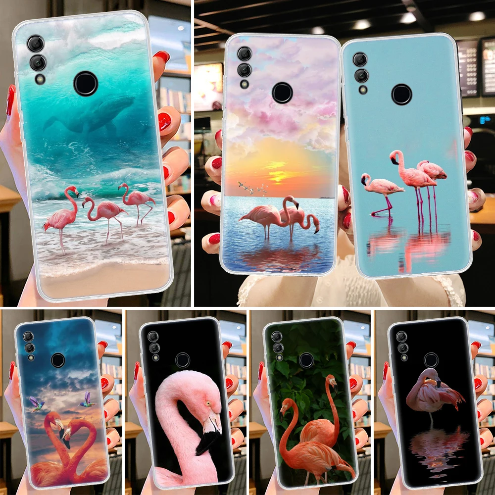 

Animal Flamingo Phone Case for Huawei Honor 10 Lite 9 8A 8X 9X 8S Y5 Y6 Y7 Y9S P Smart Z 2019 20 Pro 50 1020i Cover Coque