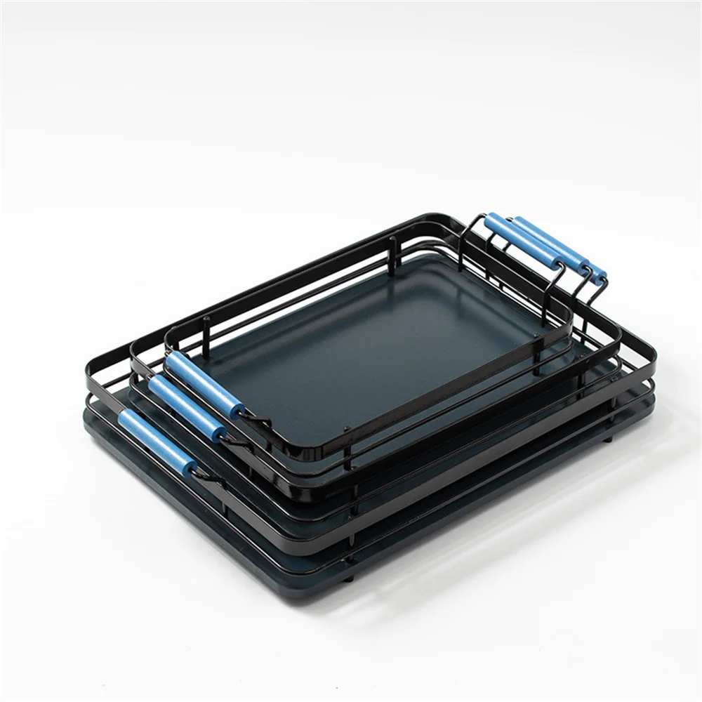 Tea Tray Household Simple Wrought Iron Handle Tray Tea Set Tray Rectangular European Bamboo And Wooden Support Pan Rolling Tray
Tea Tray Household Simple Wrought Iron Handle Tray Tea Set Tray Rectangular European Bamboo And Wooden Support Pan Rolling Tray