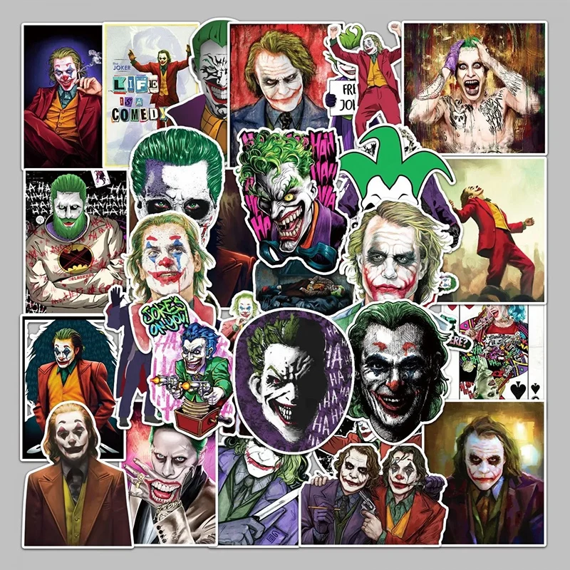 50PCS Movie Joker Stickers for Car Adult Speaker Luggage Phone Tablet iPad Guitar Waterproof Personality Cool Sticker Toy Gift
50PCS Movie Joker Stickers for Car Adult Speaker Luggage Phone Tablet iPad Guitar Waterproof Personality Cool Sticker Toy Gift