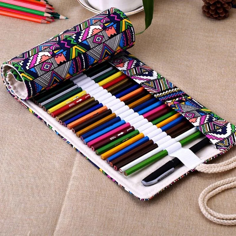 New 36/48/72 /12 Holes Canvas Wrap Roll Up Pencil Bag Pen Case Holder Storage Pouch 2021
New 36/48/72 /12 Holes Canvas Wrap Roll Up Pencil Bag Pen Case Holder Storage Pouch 2021