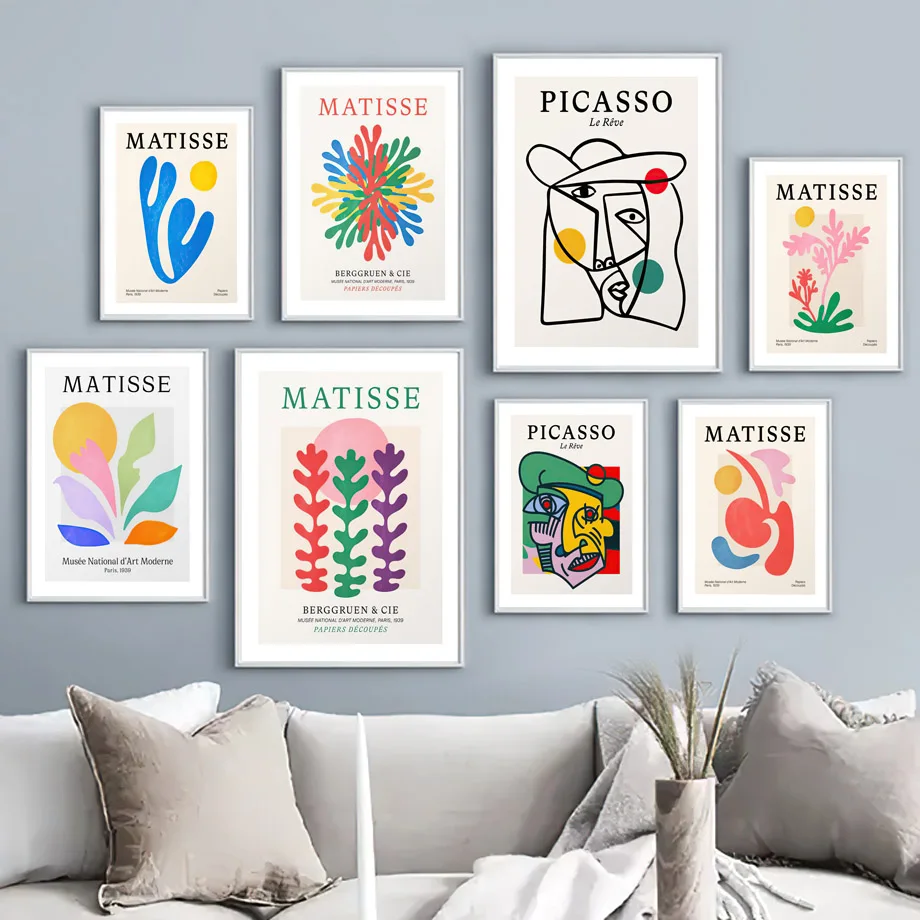Picasso Matisse Nordic Poster Surreal Style Abstract Canvas Painting Fauvism Wall Art Print Home Decor Pictures for Living Room
Picasso Matisse Nordic Poster Surreal Style Abstract Canvas Painting Fauvism Wall Art Print Home Decor Pictures for Living Room