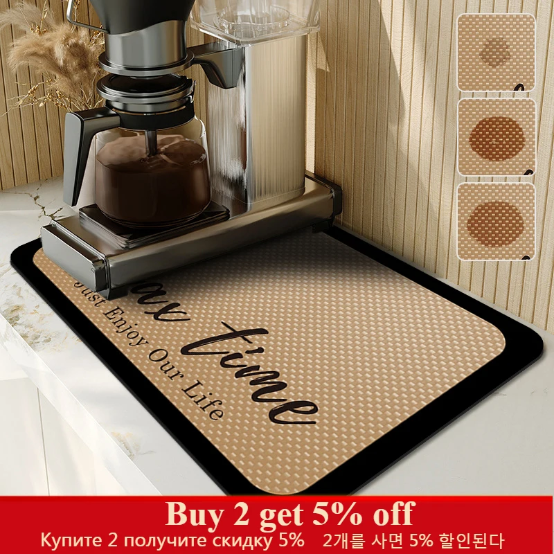 Kitchen Rug Super Absorbent Draining Mat Non Slip Dish Drying Pad Diatom Mud Bathroom Dust Mats Coffee Table Placemats Carpet
Kitchen Rug Super Absorbent Draining Mat Non Slip Dish Drying Pad Diatom Mud Bathroom Dust Mats Coffee Table Placemats Carpet