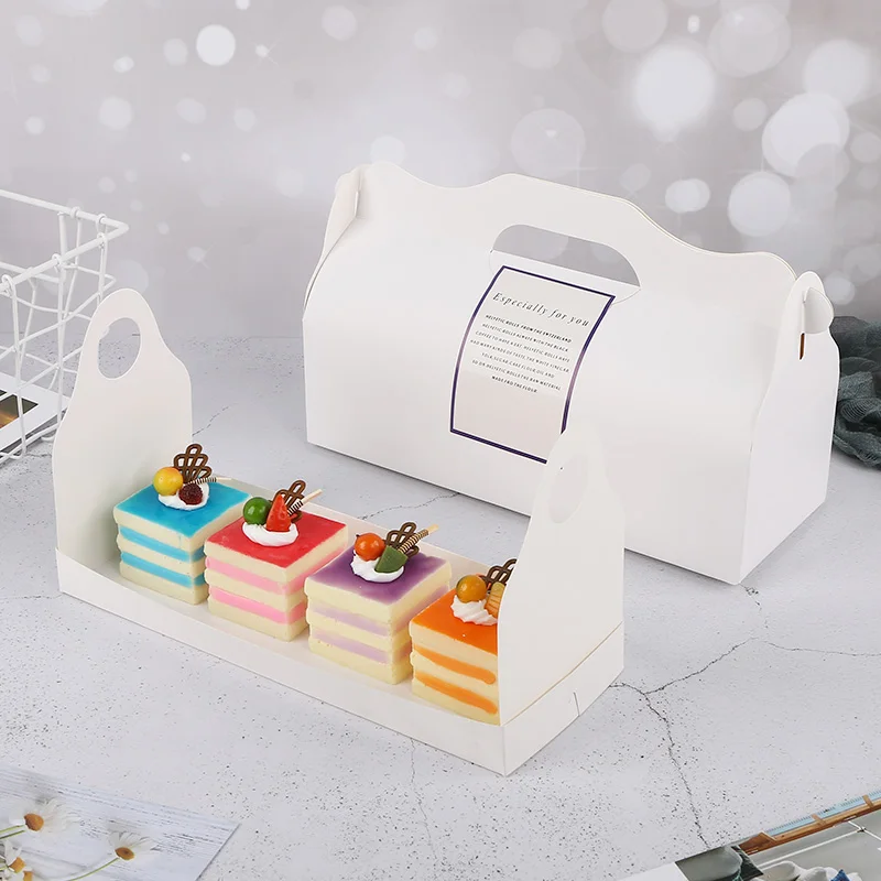 10PCS Long Cake Roll Portable Cupcake Cake Baking Packing Box Pastry Packaging Box Wedding Birthday Party Hand Handle Gift Box
10PCS Long Cake Roll Portable Cupcake Cake Baking Packing Box Pastry Packaging Box Wedding Birthday Party Hand Handle Gift Box