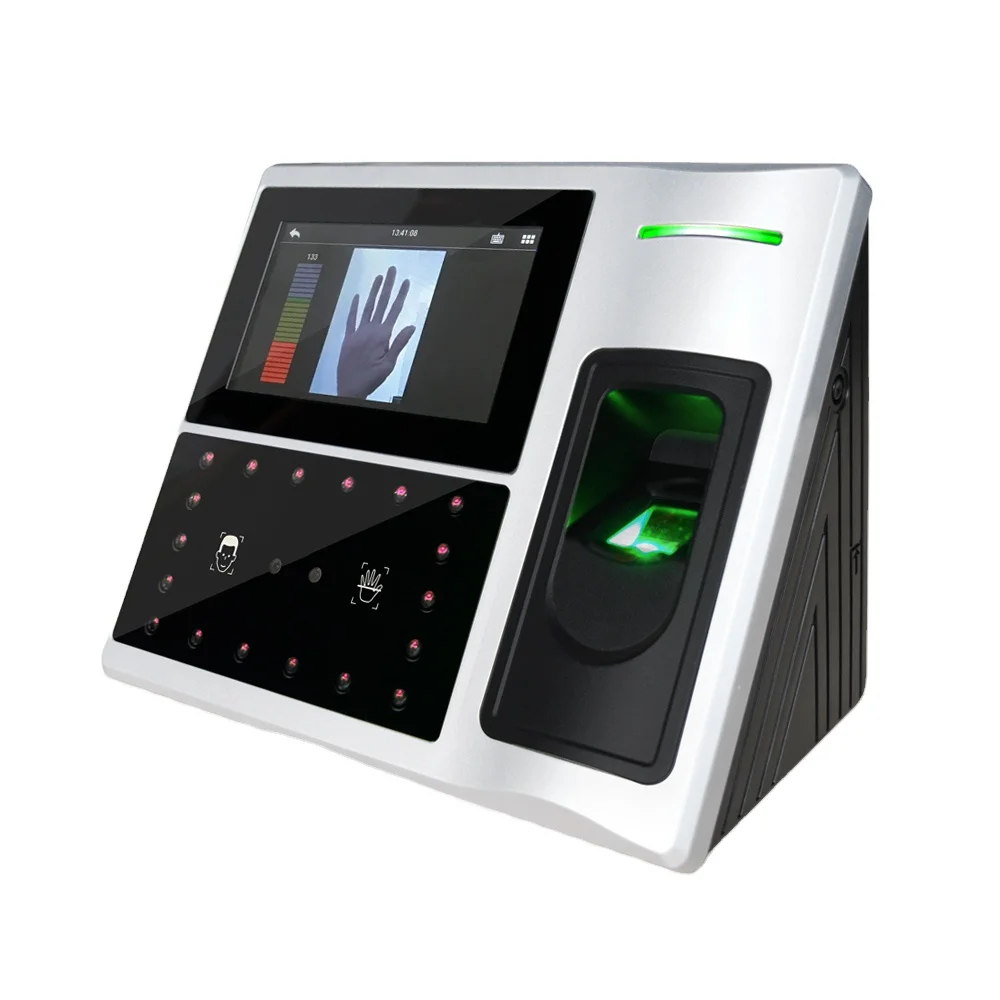 

Palm and face Recognition Multi-Biometric Time Attendance system with fingerprint reader