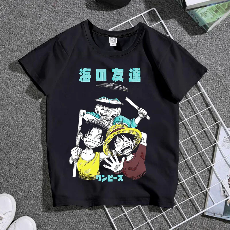 One Piece Luffy Essabo Cartoon Print Student Short-sleeved T-shirt Parent-child Wear Toddler Boy Clothes Kids Clothes
One Piece Luffy Essabo Cartoon Print Student Short-sleeved T-shirt Parent-child Wear Toddler Boy Clothes Kids Clothes