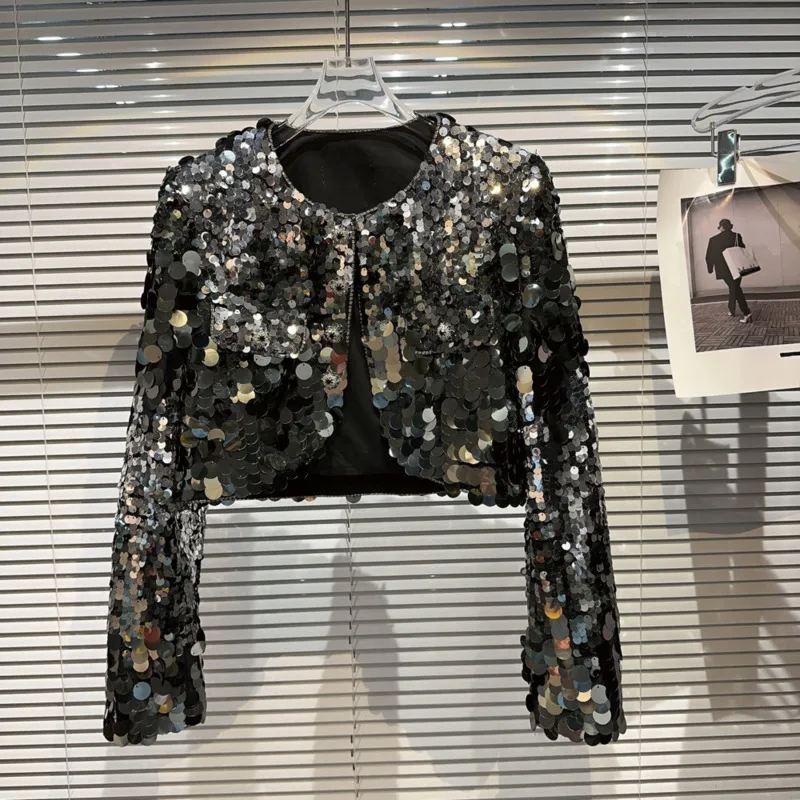 BORVEMAYS Banquet Jacket Temperament Women O Neck Long Sleeve Sequins Diamonds Button 2023 Autumn New Trend Coat WZ5322
BORVEMAYS Banquet Jacket Temperament Women O Neck Long Sleeve Sequins Diamonds Button 2023 Autumn New Trend Coat WZ5322
