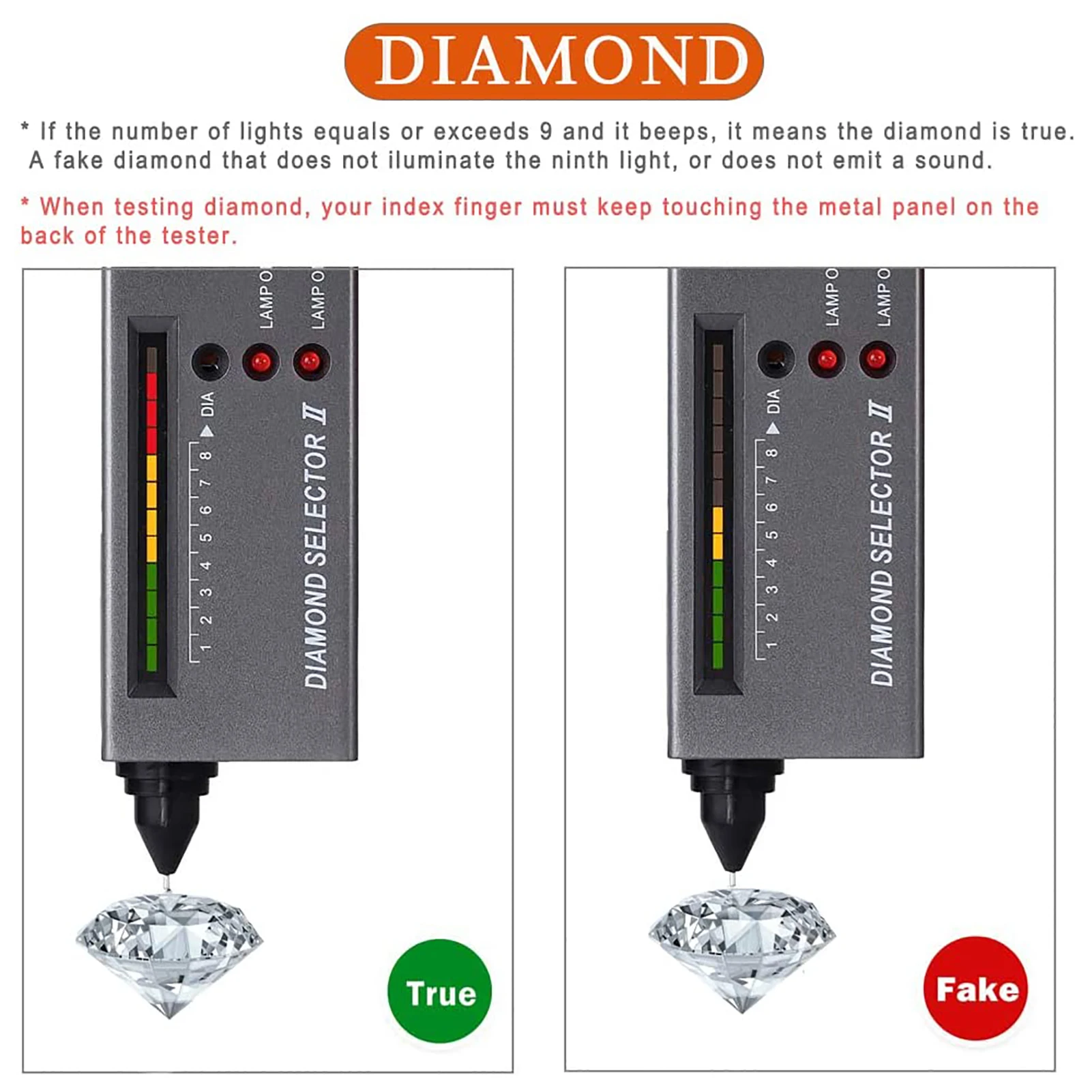 Diamond Tester Pen High Accuracy Jewelry Diamond Tester Diamond Checker Detector Tool For Sapphires Rubies Stone Agate Emerald
Diamond Tester Pen High Accuracy Jewelry Diamond Tester Diamond Checker Detector Tool For Sapphires Rubies Stone Agate Emerald