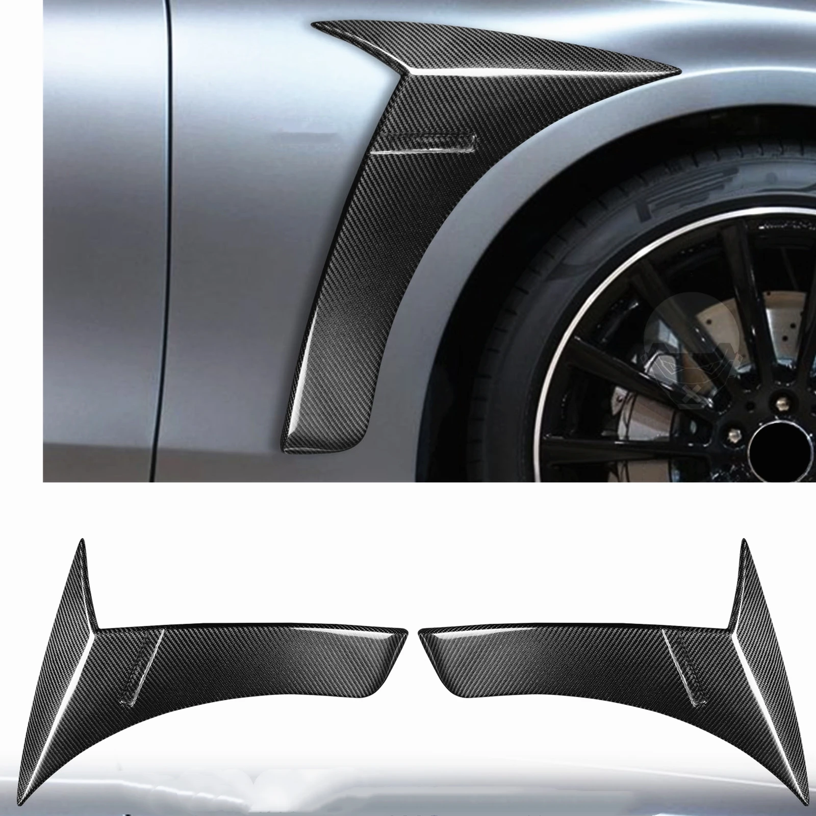 2 Pieces Side Fender Air Vent Trim Cover Outlet Spoiler Carbon Fiber For Mercedes Benz W222 S63 S65 AMG 2014-2020
2 Pieces Side Fender Air Vent Trim Cover Outlet Spoiler Carbon Fiber For Mercedes Benz W222 S63 S65 AMG 2014-2020