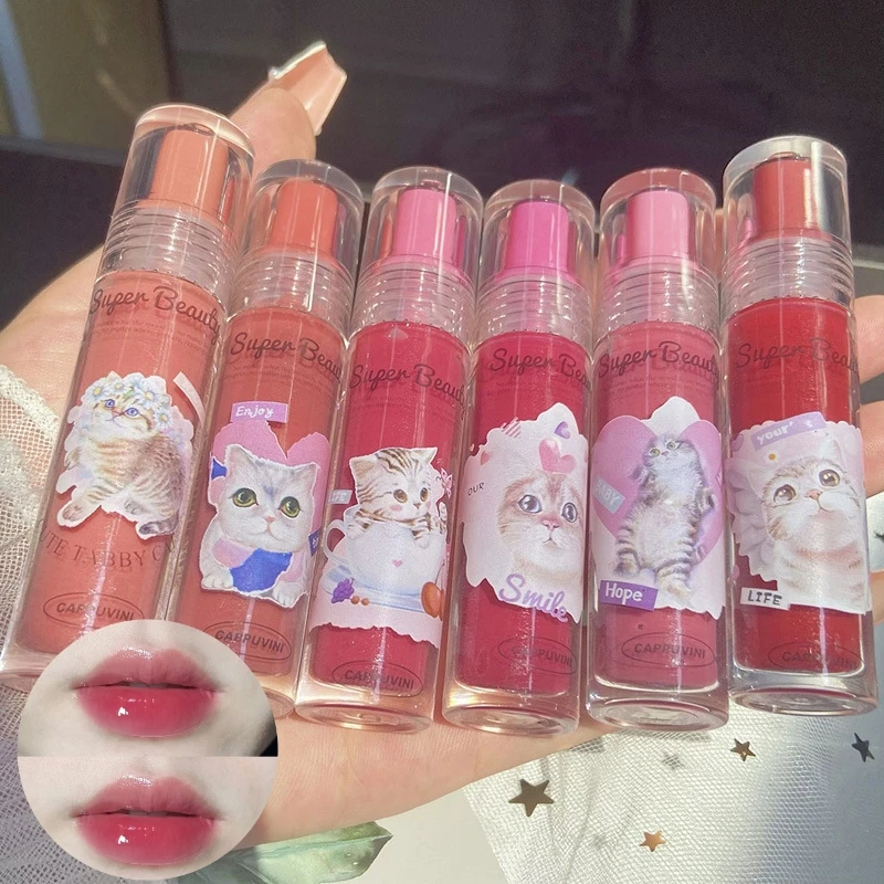 

Lip Honey Essence Lipstick Mirror Waterproof Liquid Lip Gloss Whitening Nude Doodle Lip Korean Makeup Ruby Rose Lip Oil