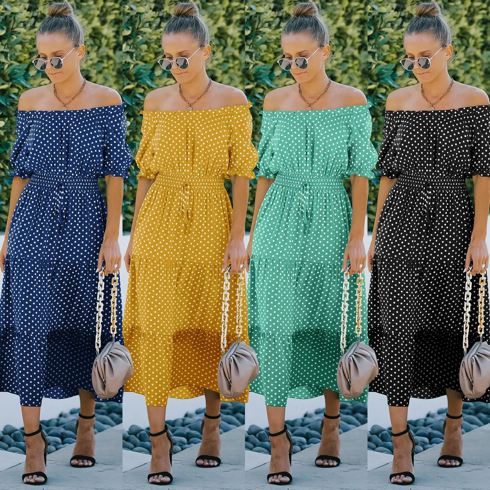 Женское шифоновое платье с принтом в горошек, весна-лето 2022
Женское шифоновое платье с принтом в горошек, весна-лето 2022