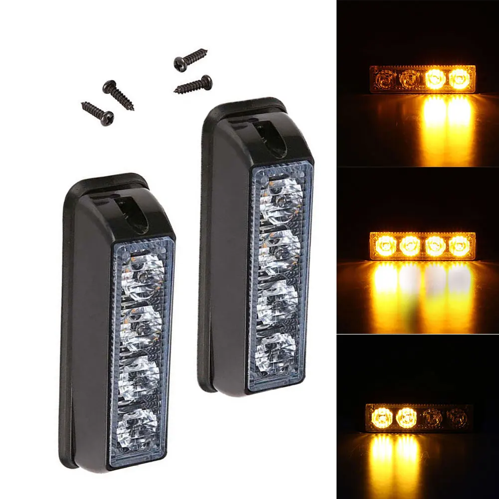 2x 12-24V 4 LED Amber Flash Flashing Recovery Strobe Car Emergency Signal Led Orange Grill Breakdown Light Fog Light Beacon
2x 12-24V 4 LED Amber Flash Flashing Recovery Strobe Car Emergency Signal Led Orange Grill Breakdown Light Fog Light Beacon