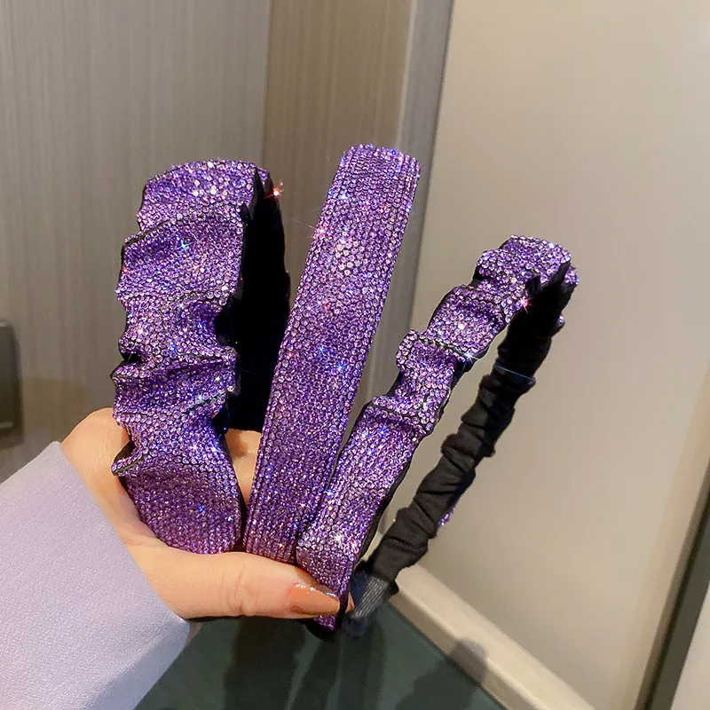 New Style Purple Rhinestones Headbands Hairbands Velvet Headwear for Women Hair Accessories Jewelry Gifts
New Style Purple Rhinestones Headbands Hairbands Velvet Headwear for Women Hair Accessories Jewelry Gifts
