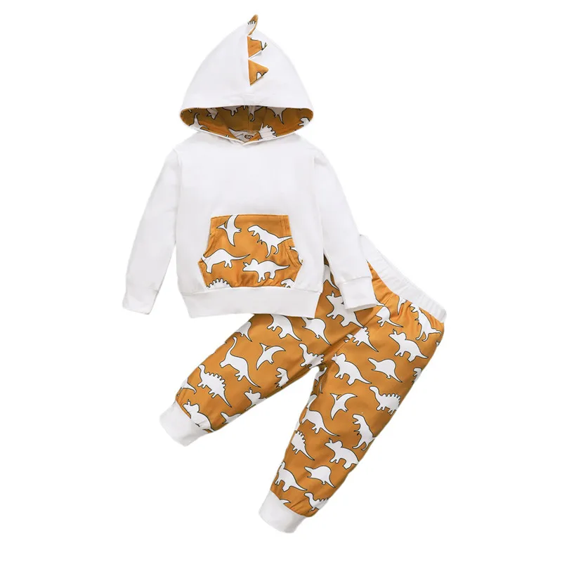 Baby Girls 2Pcs Fall Outfits Casual Long Sleeve Dinosaur Print Hoodie and Pants Set
Baby Girls 2Pcs Fall Outfits Casual Long Sleeve Dinosaur Print Hoodie and Pants Set