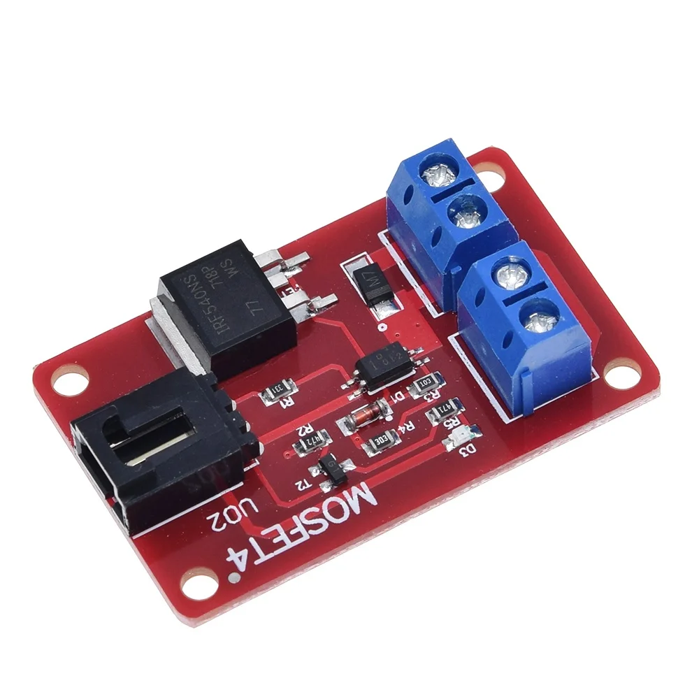 1-канальный 1-канальный модуль переключателя MOSFET IRF540 + MOSFET для Arduino
1-канальный 1-канальный модуль переключателя MOSFET IRF540 + MOSFET для Arduino