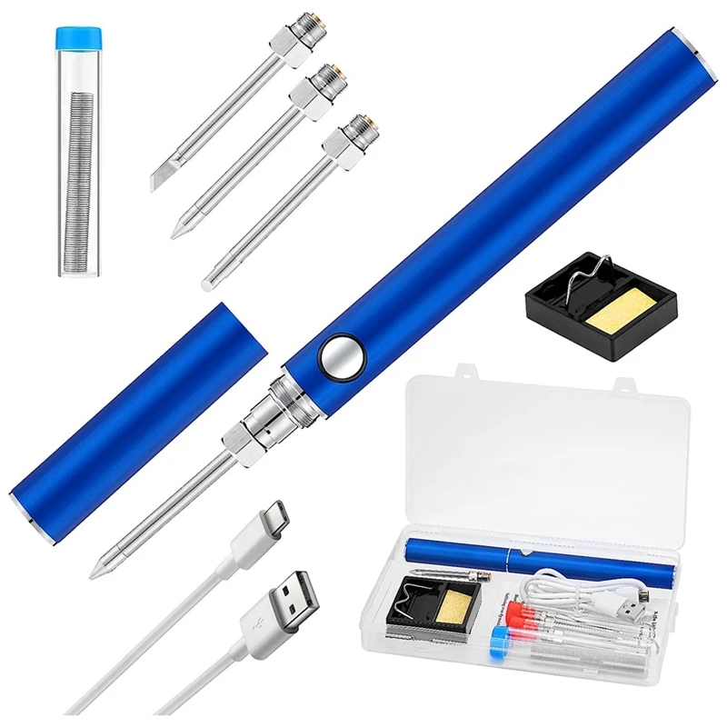 Cordless Soldering Iron Kit,Soldering Iron With Storage Box And 3Pcs Soldering Iron Tip,For Electronic Components
Cordless Soldering Iron Kit,Soldering Iron With Storage Box And 3Pcs Soldering Iron Tip,For Electronic Components