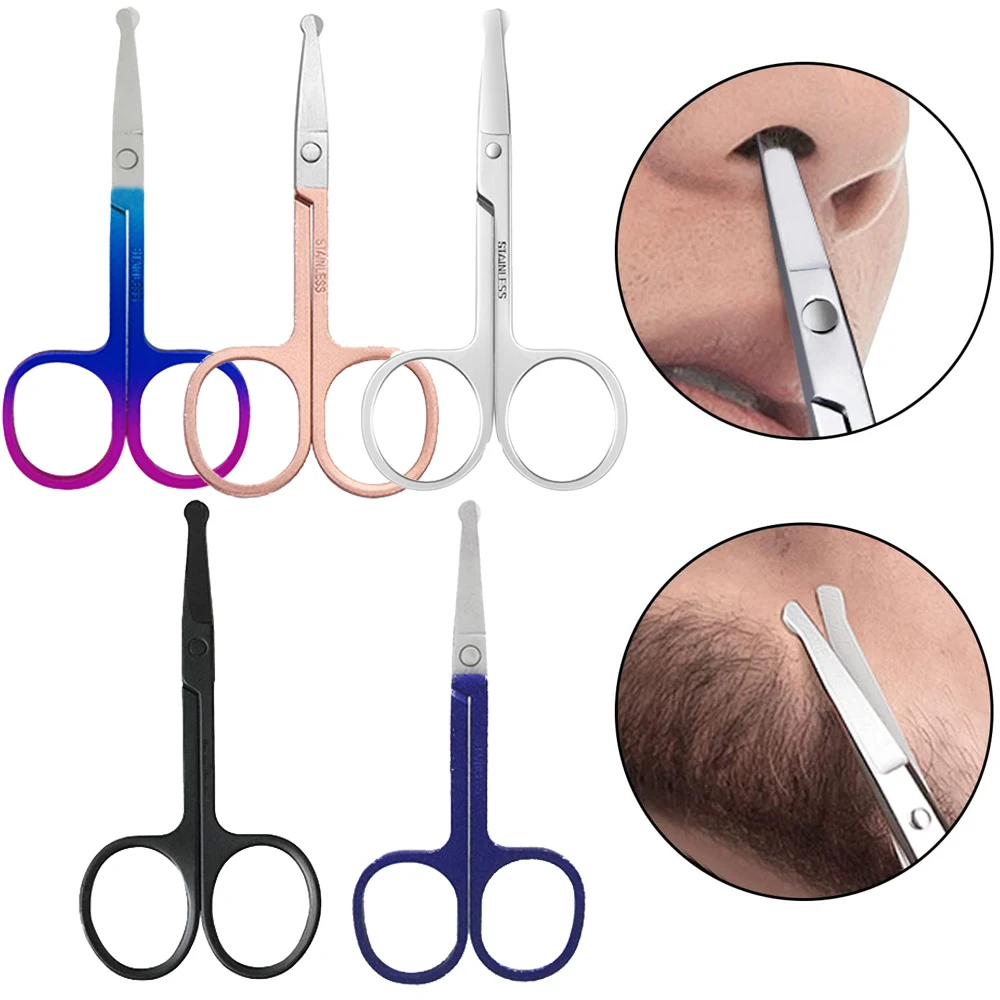 1pc Nose Hair Scissors Stainless Steel Mini Curved Shaving Scissors Portable Nose Ear Hair Remover Trimmer Safety Makeup Scissor
1pc Nose Hair Scissors Stainless Steel Mini Curved Shaving Scissors Portable Nose Ear Hair Remover Trimmer Safety Makeup Scissor