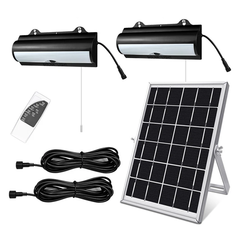 Double Head Solar Pendant Light Motion Sensor IP65 Waterproof Outdoor Shed Light With Dimmable Remote Control
Double Head Solar Pendant Light Motion Sensor IP65 Waterproof Outdoor Shed Light With Dimmable Remote Control
