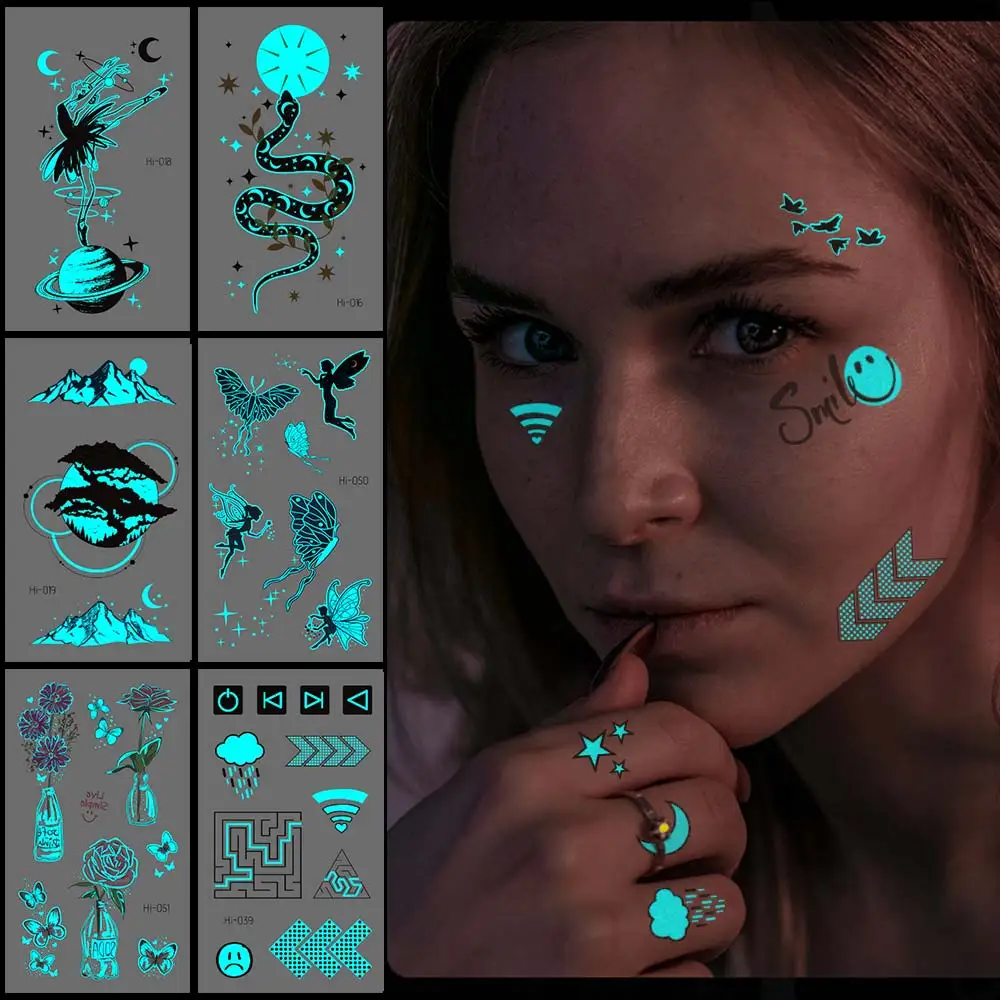 Blue Luminous Temporary Tattoos Medusa Moon Universe Glow Tattoo Stickers for Wrist Hand Fake Tatoo for Women Kid Body Art Face
Blue Luminous Temporary Tattoos Medusa Moon Universe Glow Tattoo Stickers for Wrist Hand Fake Tatoo for Women Kid Body Art Face
