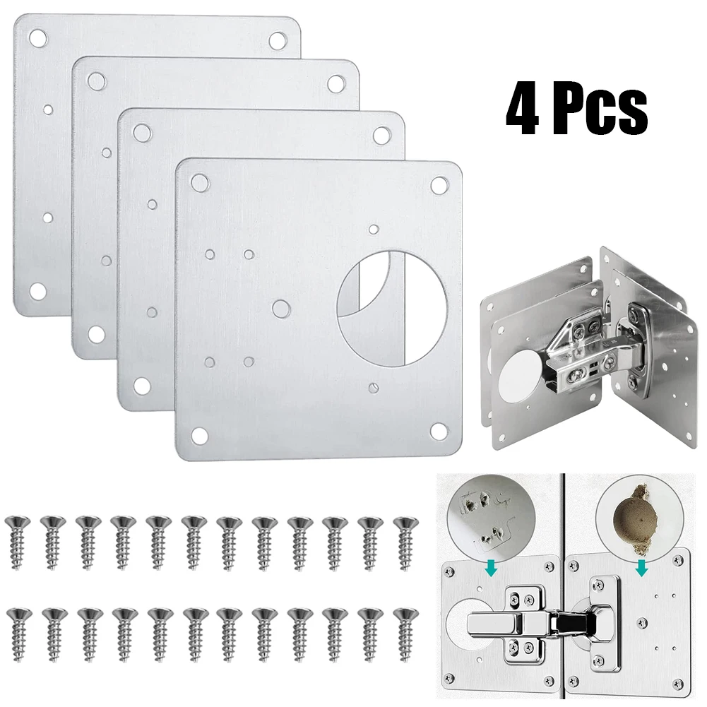 1/2/4/10Pcs Hinge Repair Plate Cupboard Cabinet Door Hinge Fixing Plate Cabinet Repair Door Panel Connection Hardware Parts
1/2/4/10Pcs Hinge Repair Plate Cupboard Cabinet Door Hinge Fixing Plate Cabinet Repair Door Panel Connection Hardware Parts