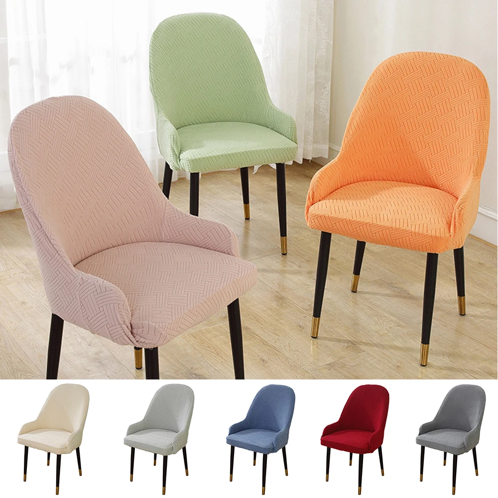 Chair Cover Thickened Jacquard Dining Chair Slipcover Curved Seat Cover Chair Slipcover Modern Solid Color Armchair Cover Simple
Chair Cover Thickened Jacquard Dining Chair Slipcover Curved Seat Cover Chair Slipcover Modern Solid Color Armchair Cover Simple