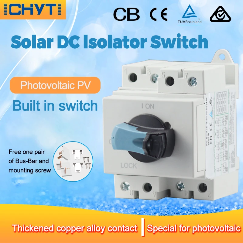 New Products 4P 32A 300V 600V 800V 1000V 1200V Solar PV DC Isolator Switch Disconnector With TUV CE SAA RCM
New Products 4P 32A 300V 600V 800V 1000V 1200V Solar PV DC Isolator Switch Disconnector With TUV CE SAA RCM