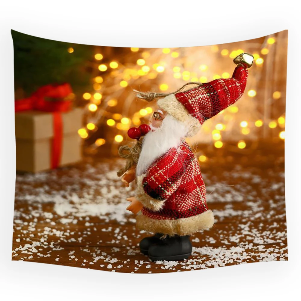 

Cartoon Father Christmas Decorative Tapestry Christmas Eve New Year Home Decor Aesthetic Bedroom Living Room Tapestry Tapiz