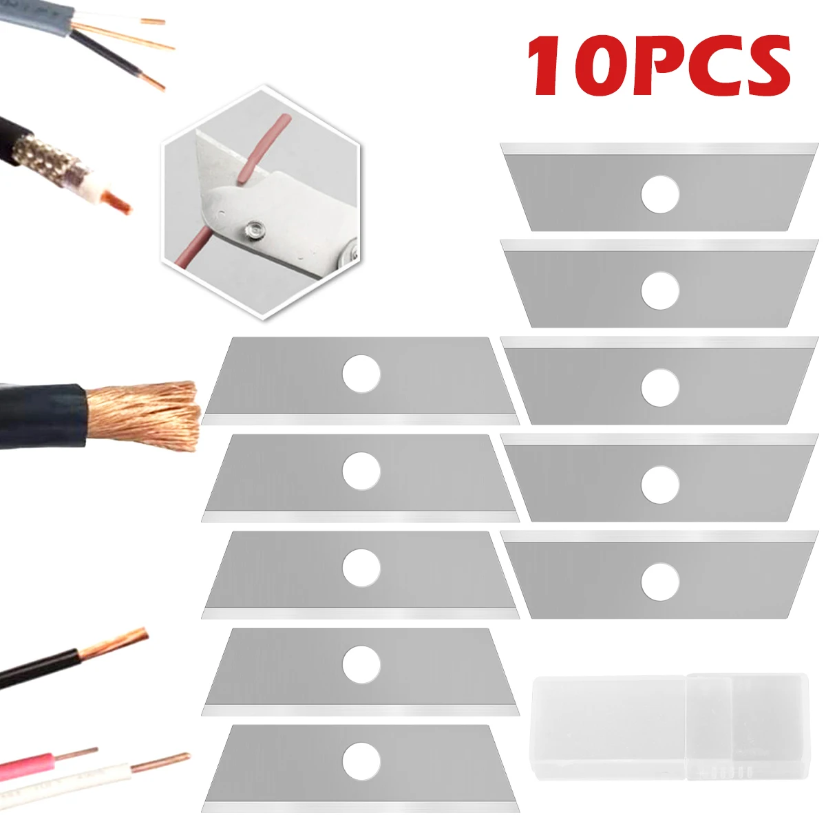 10Pcs Handheld Stripper Blade Manual Stripping Machine Blade Sturdy Sharp Versatile Wire Stripper Tool Cutter Durable Portable
10Pcs Handheld Stripper Blade Manual Stripping Machine Blade Sturdy Sharp Versatile Wire Stripper Tool Cutter Durable Portable